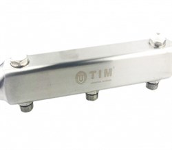Коллектор для отопления (нержавеющая сталь) TIM 1х1/2 - 6 выходов MS0310-06 - фото 24564