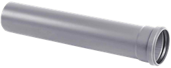 Труба канализационная раструбная ПВХ 110х3,2х500 мм Хемкор - фото 32900