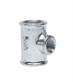 Тройник переходной оцинкованный ДУ 100х80 ВР GEBO PLATINUM 130-59V - фото 37343