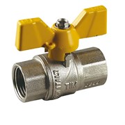 Кран шаровый для газа TIM 1" ВВ бабочка DE114H 181363