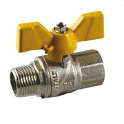 Кран шаровый газовый TIM 1" ВН бабочка DE124H 181366