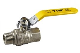 Кран шаровый газовый TIM 1" ВН рычаг DE124T 181372