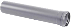 Труба канализационная раструбная ПВХ 50х3,2х1000 мм Хемкор