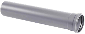 Труба канализационная раструбная ПВХ 50х3,2х500 мм Хемкор