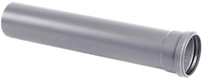 Труба канализационная раструбная ПВХ 110х3,2х500 мм Хемкор