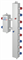 Коллектор модульный вертикальный с гидрострелкой RISPA ГРУ+КМВ 70-4В - фото 30869