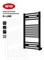 Полотенцесушитель электрический RIFAR D-LINE 800х500 160 Вт черный DL-080-50-BM 250404